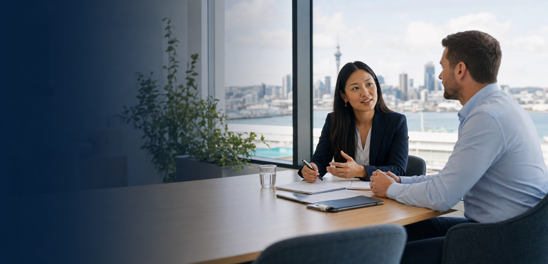 Recruit Plus consultant meeting with a New Zealand business